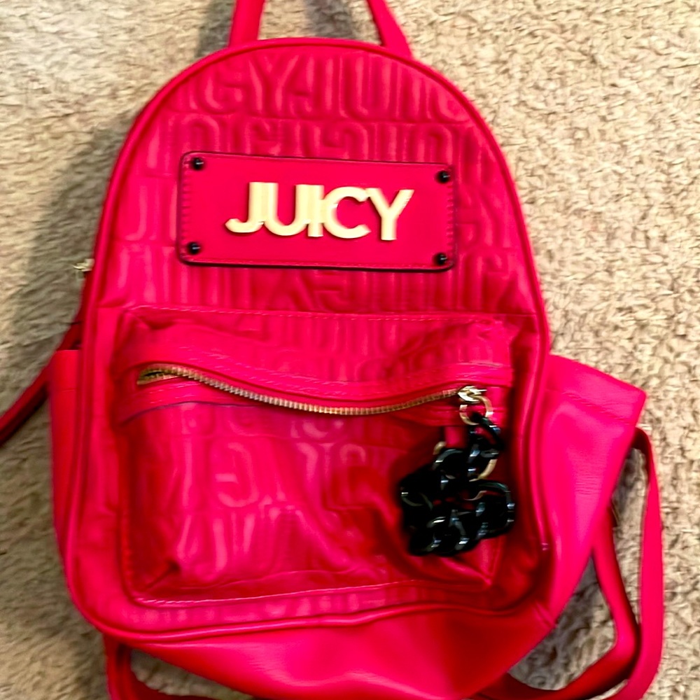 Red juicy couture backpack